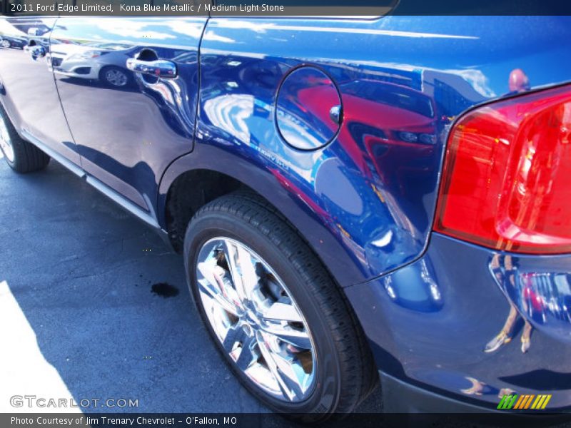 Kona Blue Metallic / Medium Light Stone 2011 Ford Edge Limited