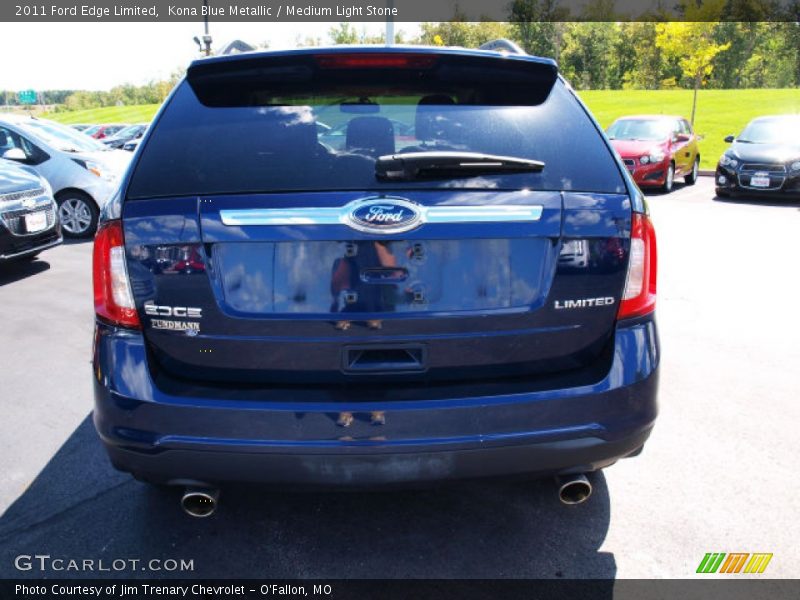 Kona Blue Metallic / Medium Light Stone 2011 Ford Edge Limited