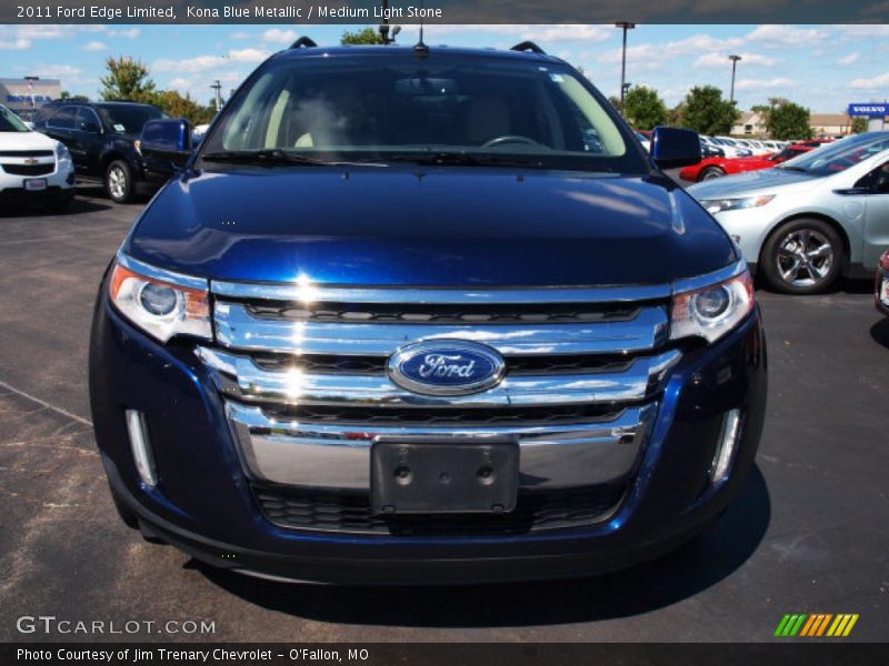 Kona Blue Metallic / Medium Light Stone 2011 Ford Edge Limited