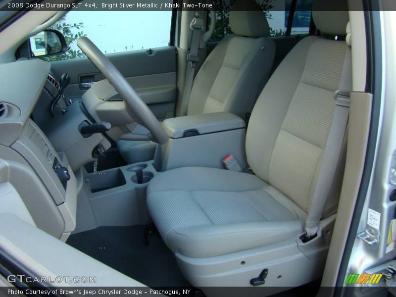 Bright Silver Metallic / Khaki Two-Tone 2008 Dodge Durango SLT 4x4