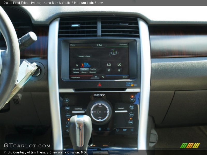 Kona Blue Metallic / Medium Light Stone 2011 Ford Edge Limited
