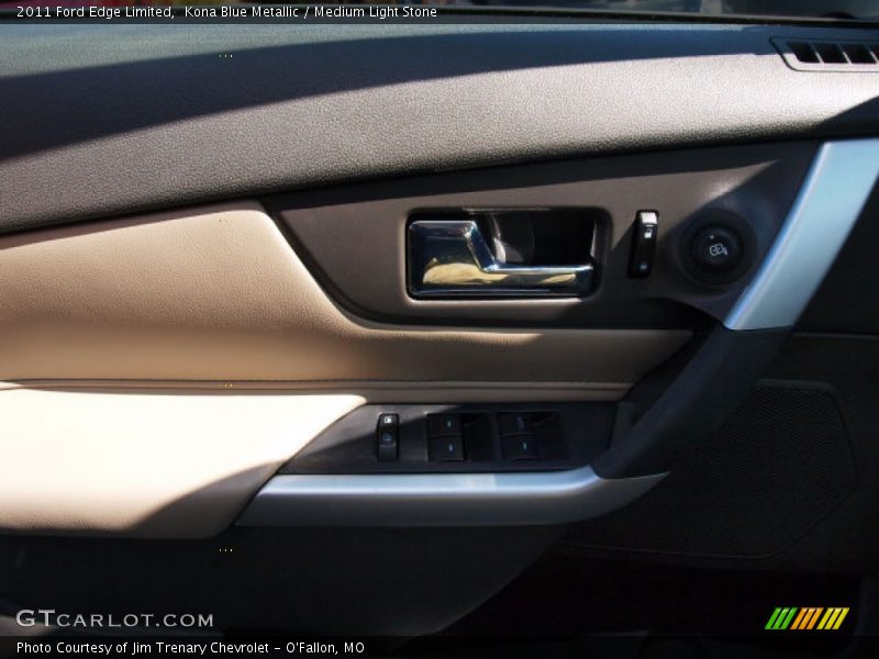 Kona Blue Metallic / Medium Light Stone 2011 Ford Edge Limited