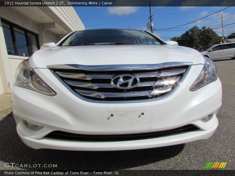 Shimmering White / Camel 2012 Hyundai Sonata Limited 2.0T