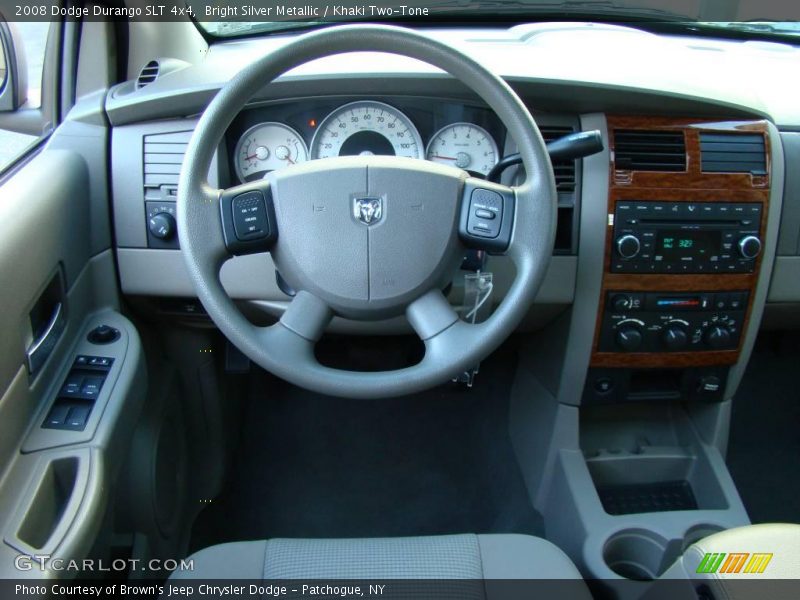Bright Silver Metallic / Khaki Two-Tone 2008 Dodge Durango SLT 4x4