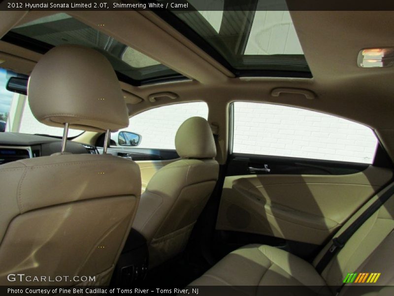Shimmering White / Camel 2012 Hyundai Sonata Limited 2.0T