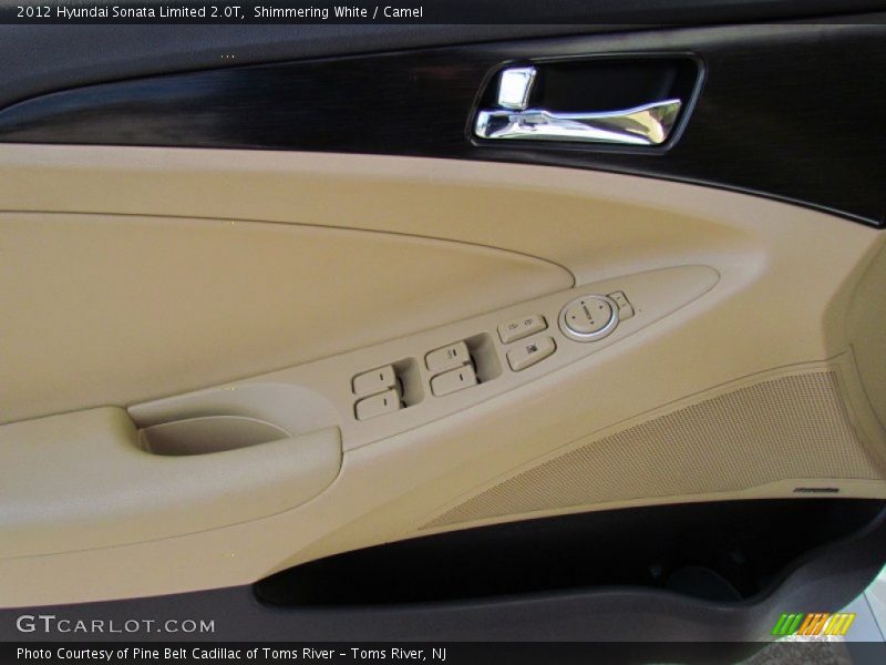 Shimmering White / Camel 2012 Hyundai Sonata Limited 2.0T