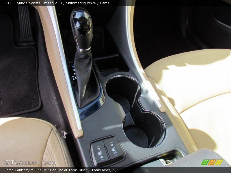Shimmering White / Camel 2012 Hyundai Sonata Limited 2.0T