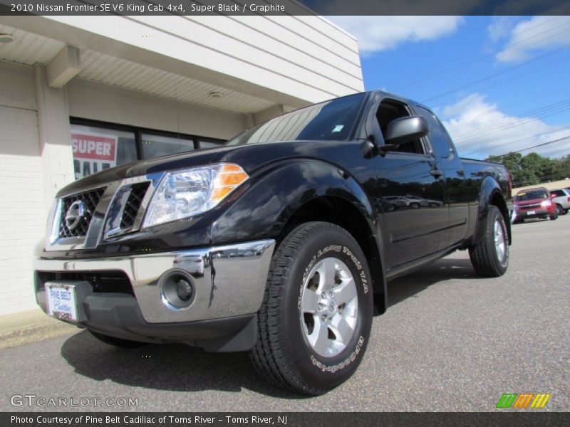 Super Black / Graphite 2010 Nissan Frontier SE V6 King Cab 4x4