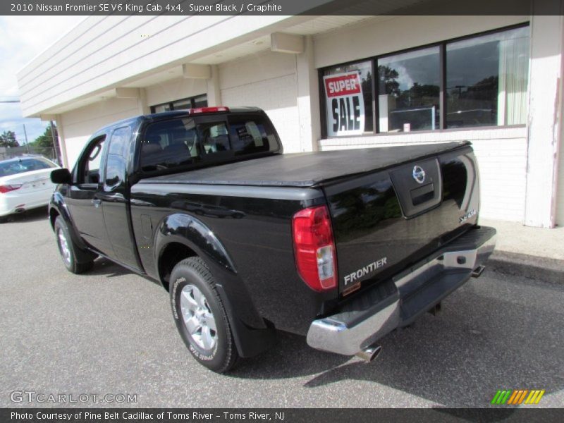 Super Black / Graphite 2010 Nissan Frontier SE V6 King Cab 4x4
