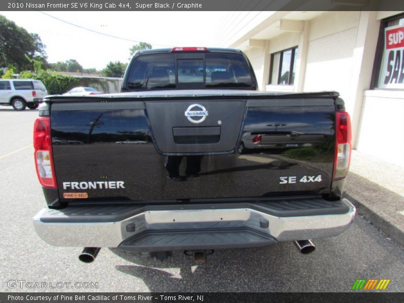 Super Black / Graphite 2010 Nissan Frontier SE V6 King Cab 4x4