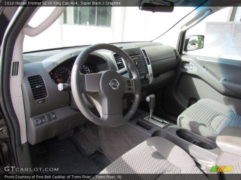 Super Black / Graphite 2010 Nissan Frontier SE V6 King Cab 4x4