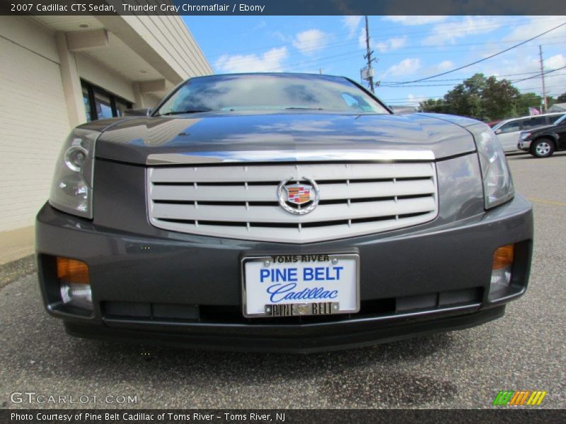 Thunder Gray Chromaflair / Ebony 2007 Cadillac CTS Sedan