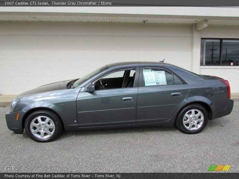 Thunder Gray Chromaflair / Ebony 2007 Cadillac CTS Sedan