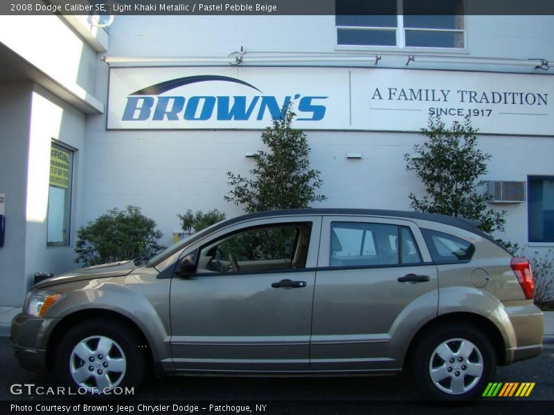 Light Khaki Metallic / Pastel Pebble Beige 2008 Dodge Caliber SE