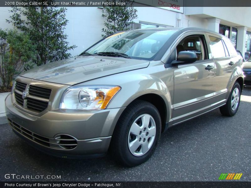 Light Khaki Metallic / Pastel Pebble Beige 2008 Dodge Caliber SE