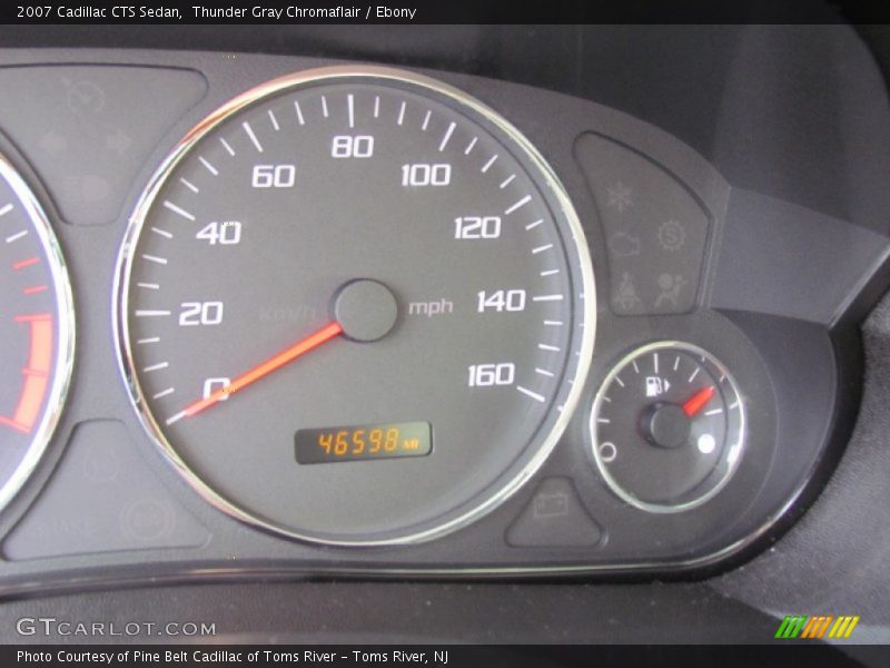 Thunder Gray Chromaflair / Ebony 2007 Cadillac CTS Sedan