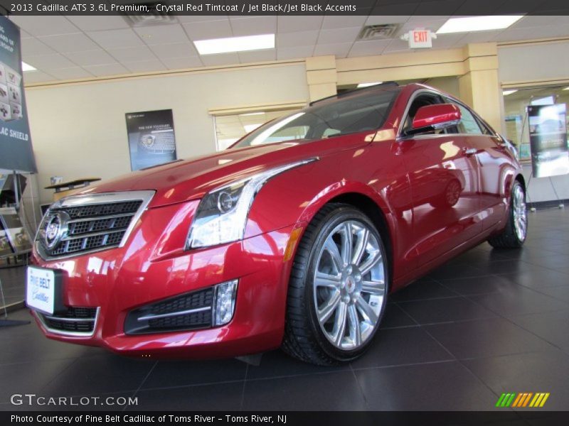 Crystal Red Tintcoat / Jet Black/Jet Black Accents 2013 Cadillac ATS 3.6L Premium