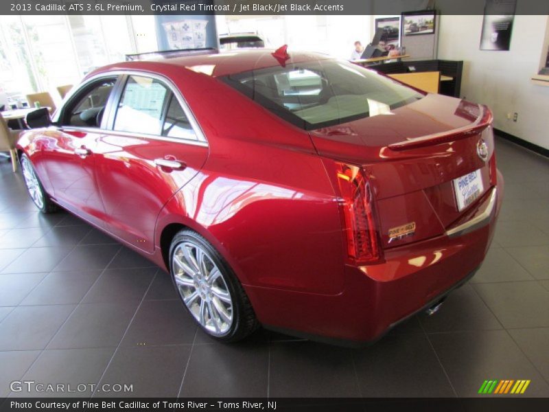 Crystal Red Tintcoat / Jet Black/Jet Black Accents 2013 Cadillac ATS 3.6L Premium
