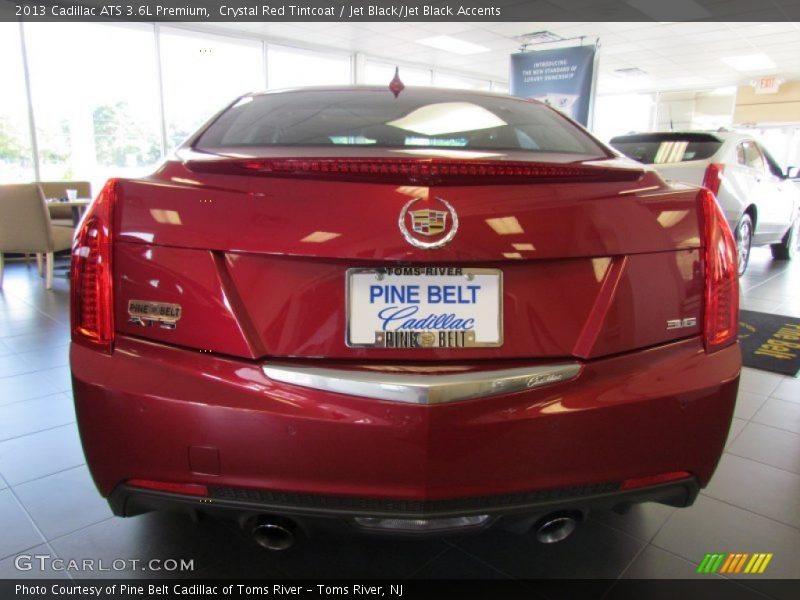 Crystal Red Tintcoat / Jet Black/Jet Black Accents 2013 Cadillac ATS 3.6L Premium
