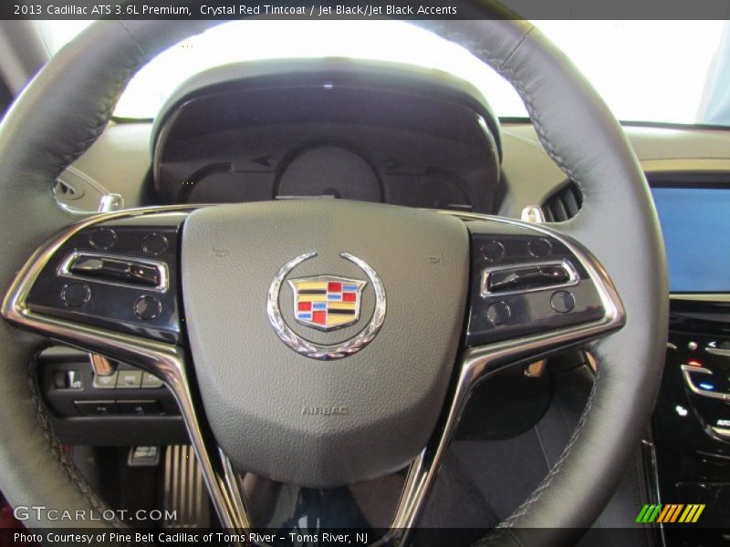 Crystal Red Tintcoat / Jet Black/Jet Black Accents 2013 Cadillac ATS 3.6L Premium