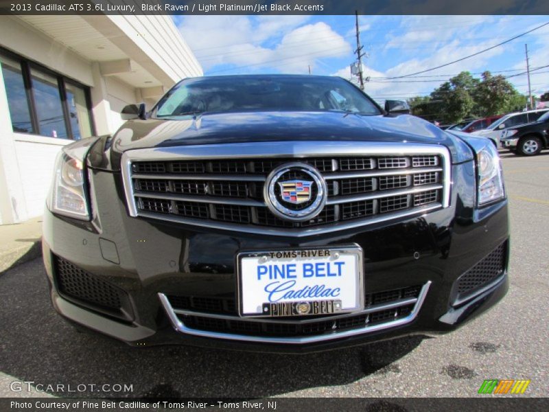 Black Raven / Light Platinum/Jet Black Accents 2013 Cadillac ATS 3.6L Luxury