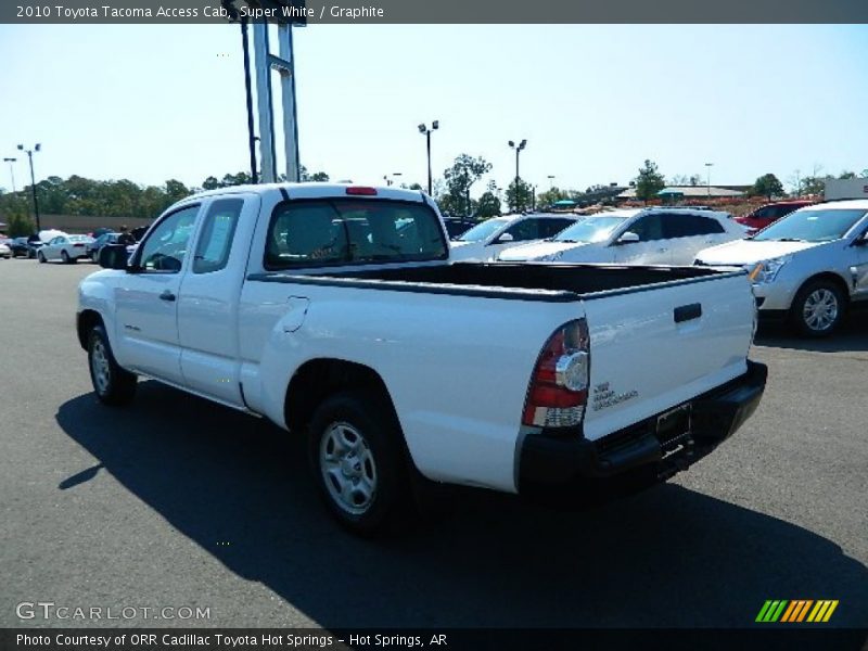 Super White / Graphite 2010 Toyota Tacoma Access Cab