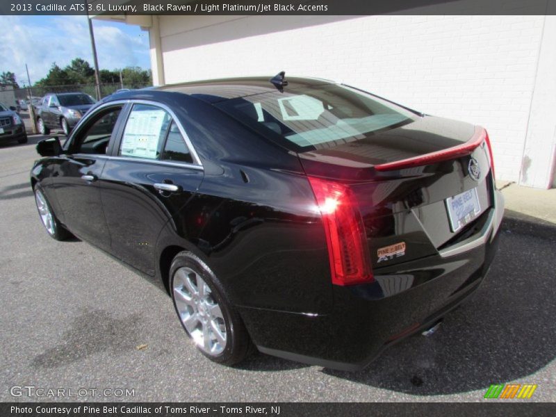 Black Raven / Light Platinum/Jet Black Accents 2013 Cadillac ATS 3.6L Luxury