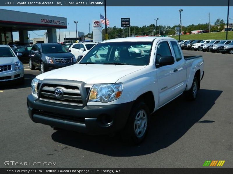 Super White / Graphite 2010 Toyota Tacoma Access Cab