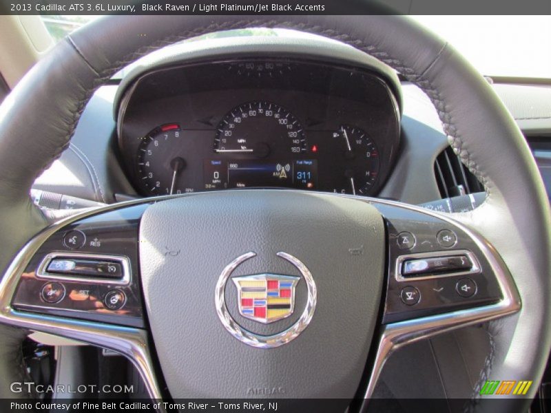 Black Raven / Light Platinum/Jet Black Accents 2013 Cadillac ATS 3.6L Luxury