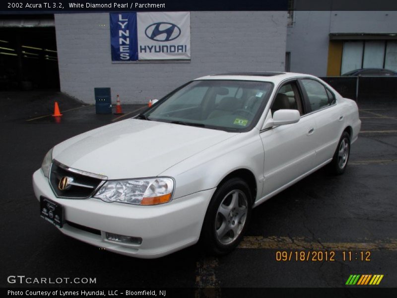 White Diamond Pearl / Parchment 2002 Acura TL 3.2