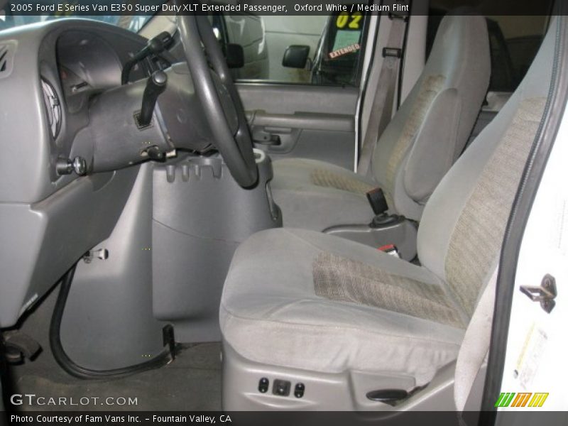 Oxford White / Medium Flint 2005 Ford E Series Van E350 Super Duty XLT Extended Passenger