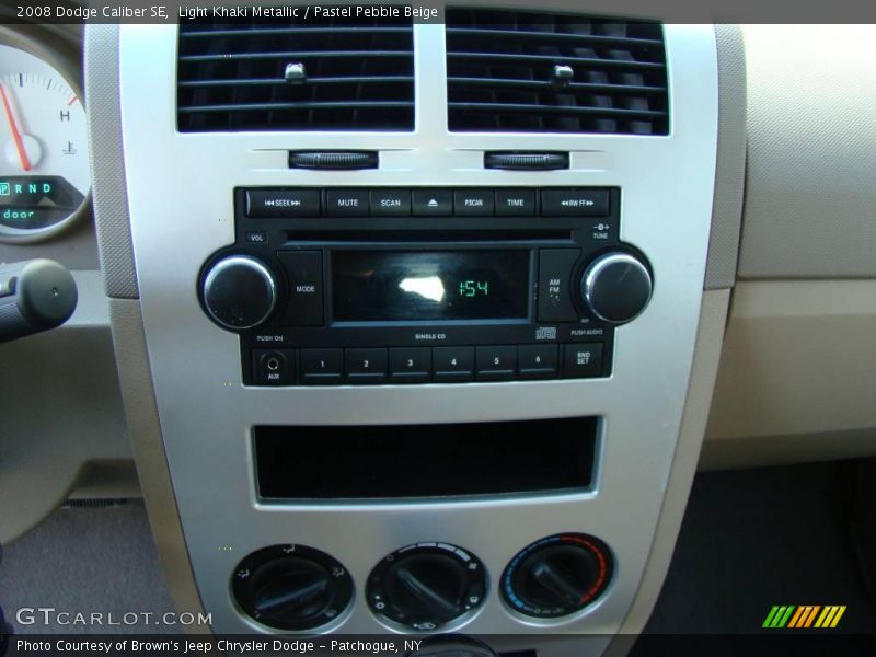 Light Khaki Metallic / Pastel Pebble Beige 2008 Dodge Caliber SE