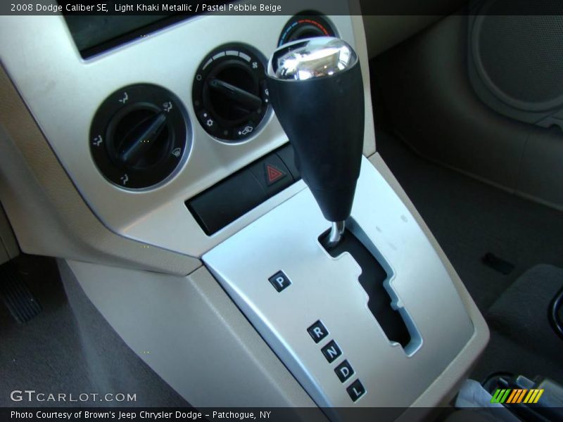 Light Khaki Metallic / Pastel Pebble Beige 2008 Dodge Caliber SE