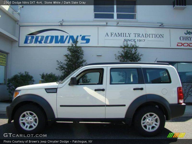 Stone White / Dark Slate Gray 2008 Dodge Nitro SXT 4x4