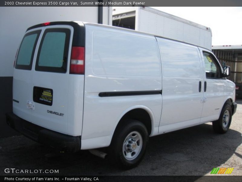 Summit White / Medium Dark Pewter 2003 Chevrolet Express 3500 Cargo Van