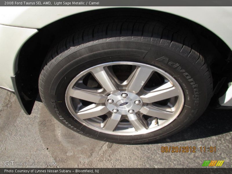 Light Sage Metallic / Camel 2008 Ford Taurus SEL AWD