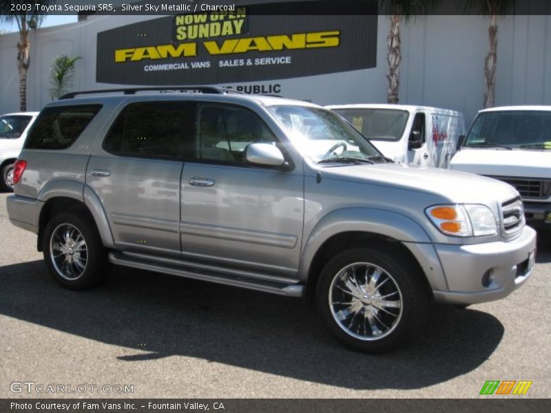 Silver Sky Metallic / Charcoal 2003 Toyota Sequoia SR5