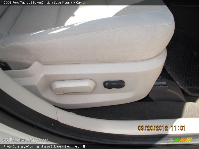 Light Sage Metallic / Camel 2008 Ford Taurus SEL AWD
