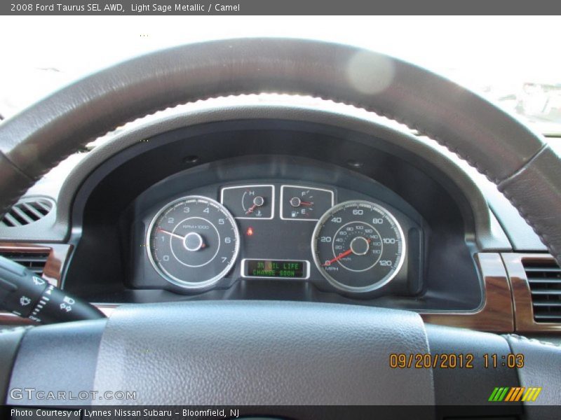 Light Sage Metallic / Camel 2008 Ford Taurus SEL AWD