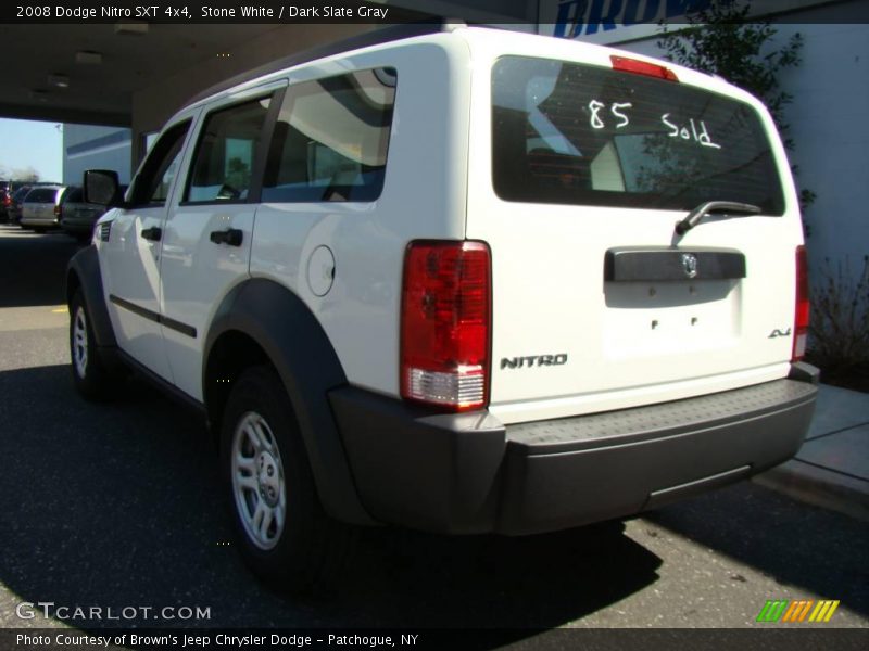 Stone White / Dark Slate Gray 2008 Dodge Nitro SXT 4x4