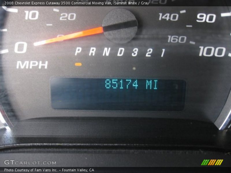 Summit White / Gray 2008 Chevrolet Express Cutaway 3500 Commercial Moving Van