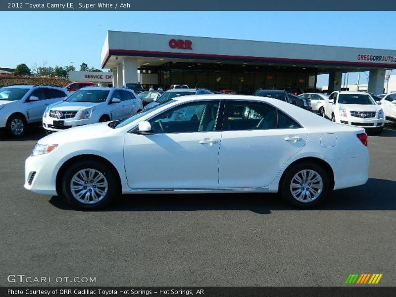 Super White / Ash 2012 Toyota Camry LE