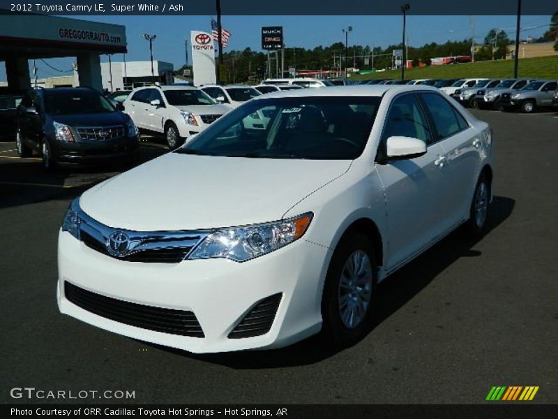 Super White / Ash 2012 Toyota Camry LE