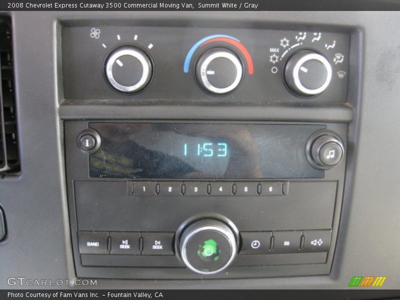 Summit White / Gray 2008 Chevrolet Express Cutaway 3500 Commercial Moving Van