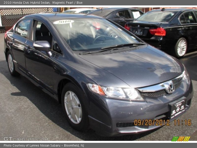 Magnetic Pearl / Blue 2010 Honda Civic Hybrid Sedan