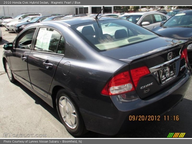 Magnetic Pearl / Blue 2010 Honda Civic Hybrid Sedan