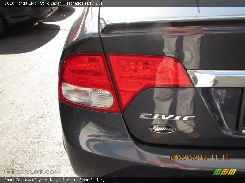 Magnetic Pearl / Blue 2010 Honda Civic Hybrid Sedan