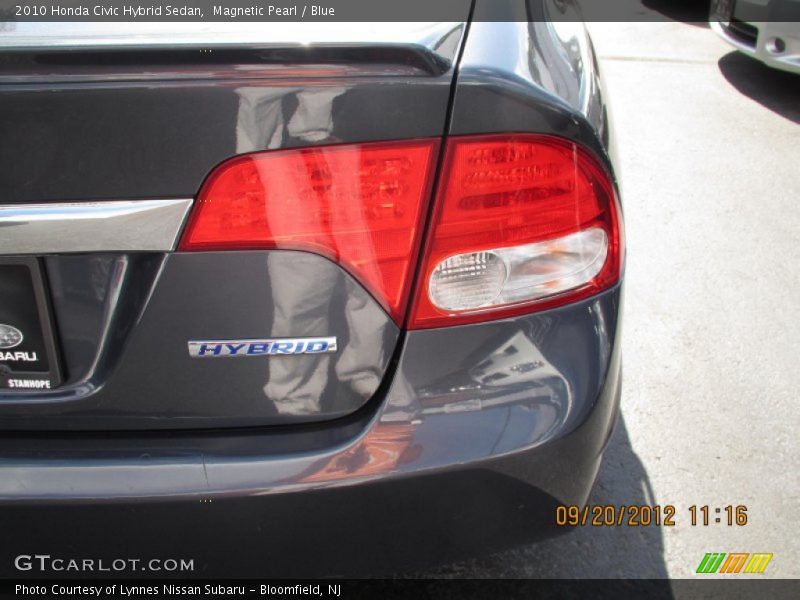 Magnetic Pearl / Blue 2010 Honda Civic Hybrid Sedan