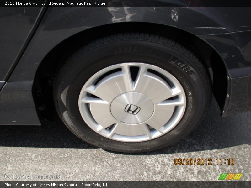 Magnetic Pearl / Blue 2010 Honda Civic Hybrid Sedan