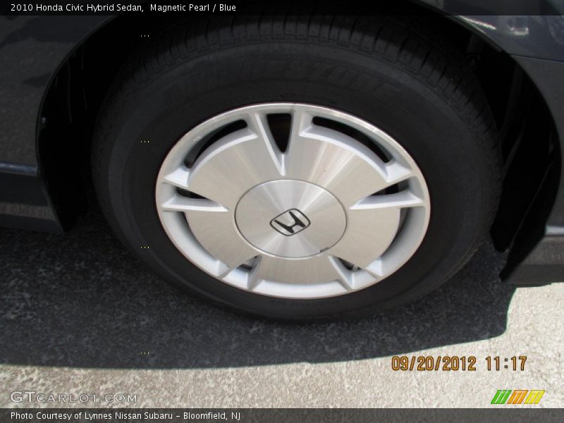 Magnetic Pearl / Blue 2010 Honda Civic Hybrid Sedan